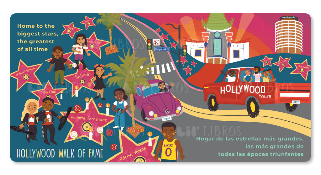 sample page from Vámonos: Los Angeles. Hollywood Walk of Fame