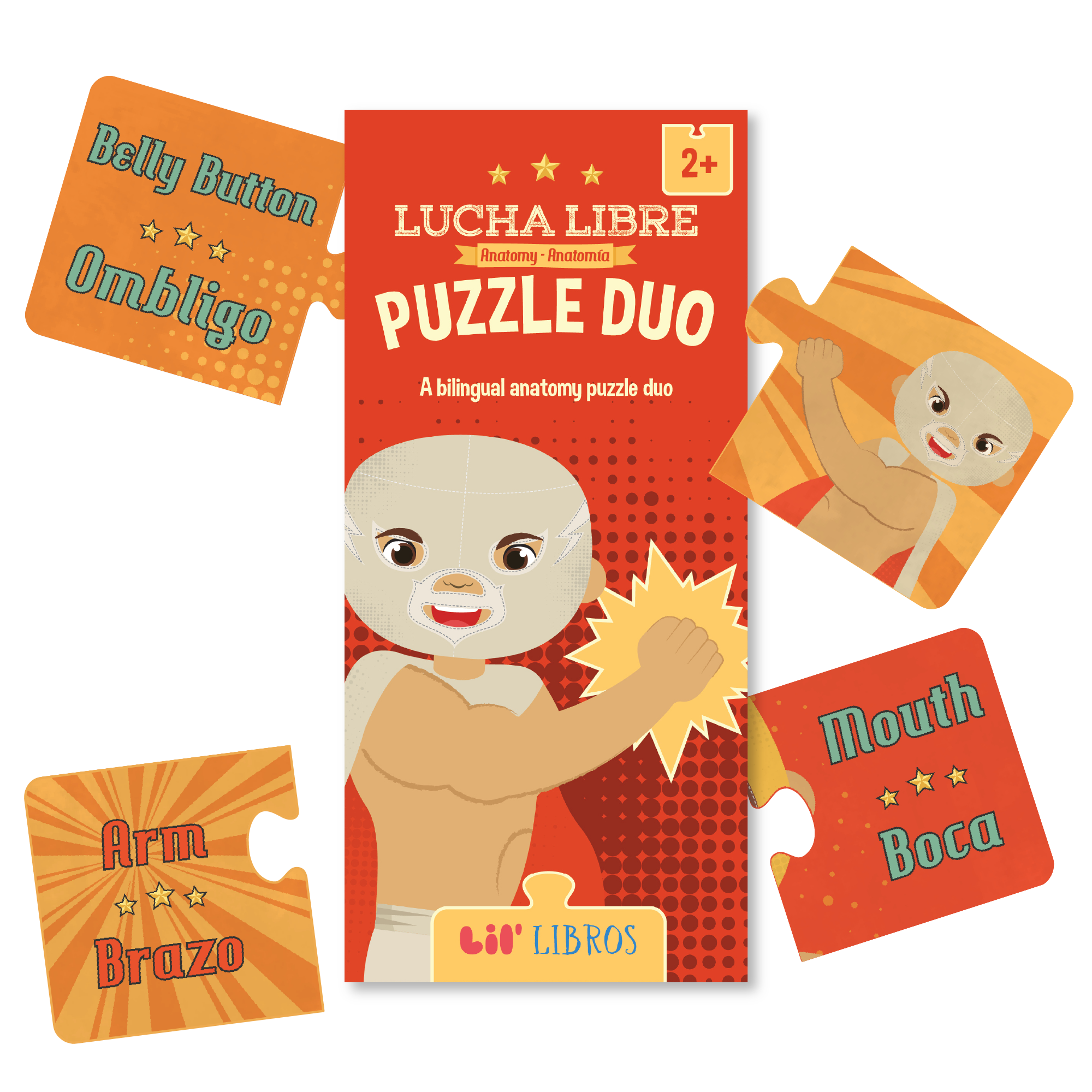 Lucha Libre: Anatomy / Anatomía Puzzle Duo