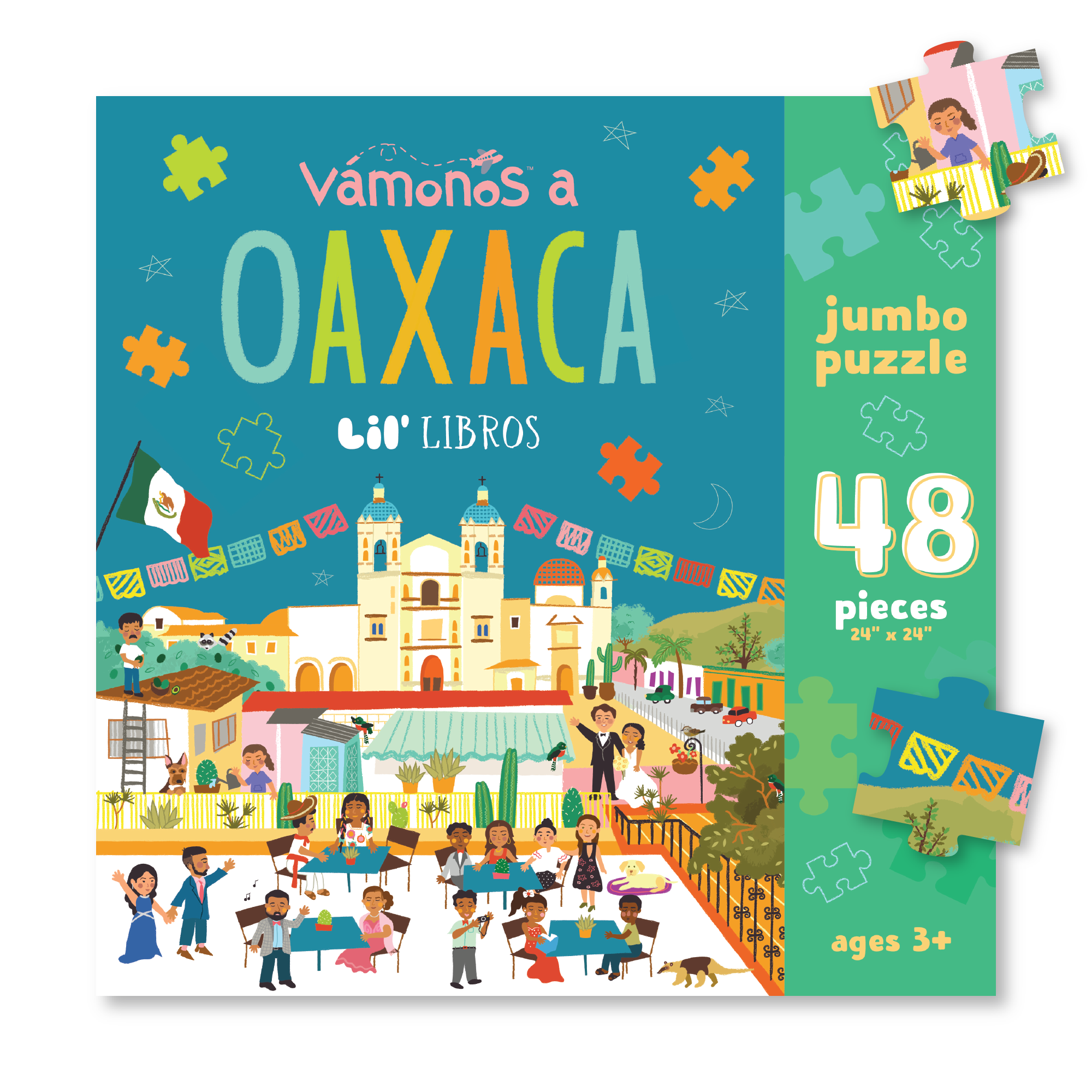 Image of VÁMONOS: Oaxaca Jumbo Puzzle. Pairs with VÁMONOS: Oaxaca board book.