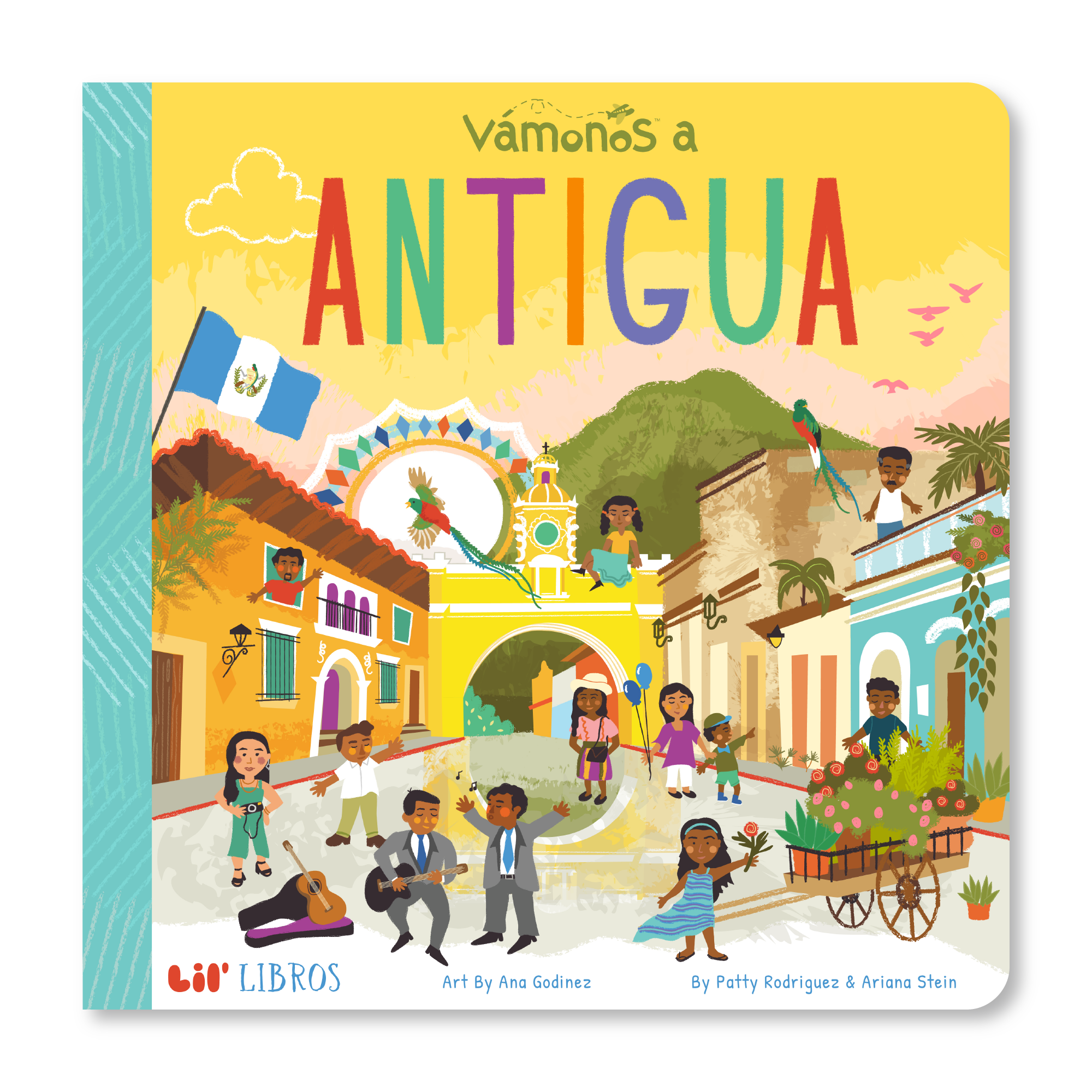 Image of VÁMONOS: Antigua board book cover.