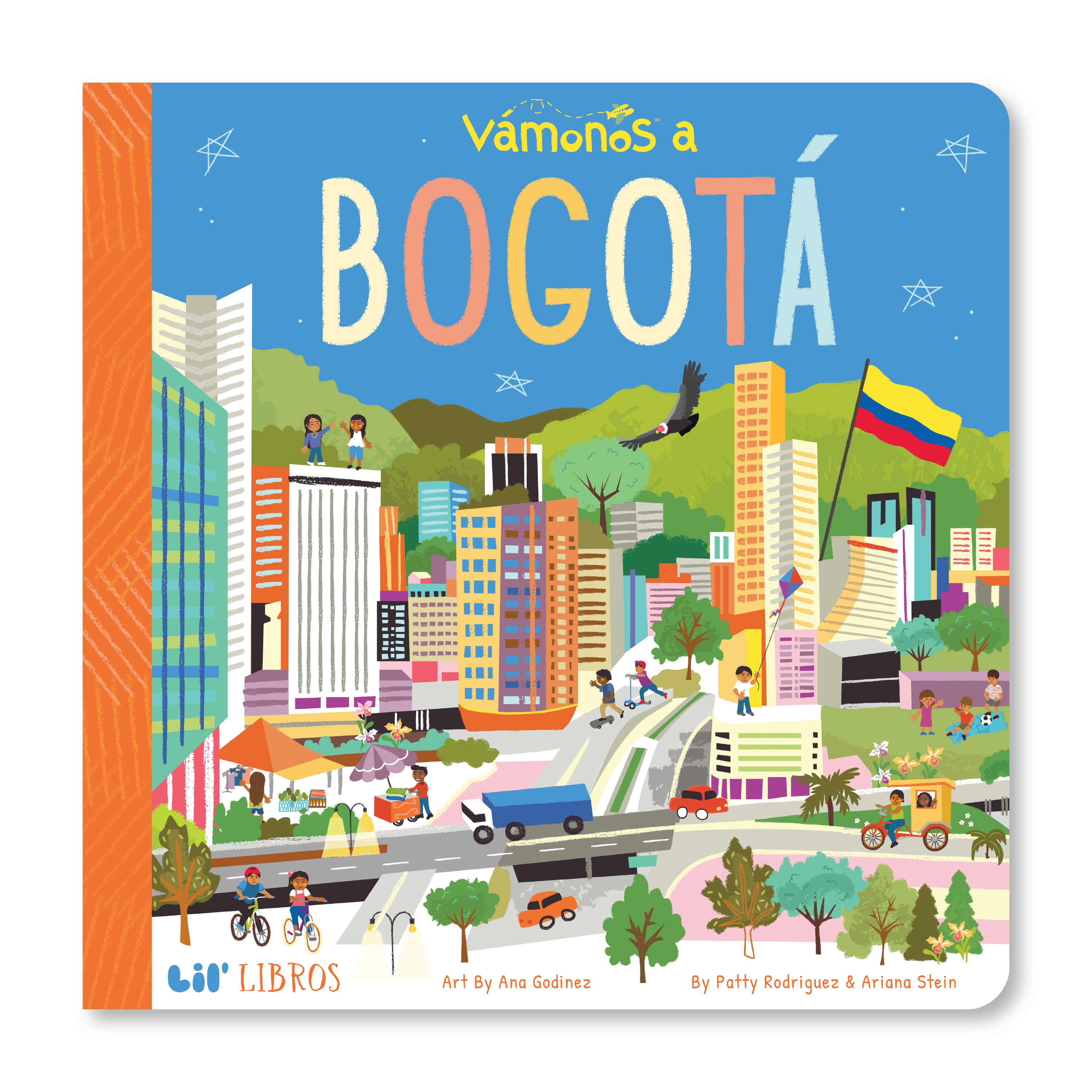 Image of VÁMONOS: Bogotá board book cover.