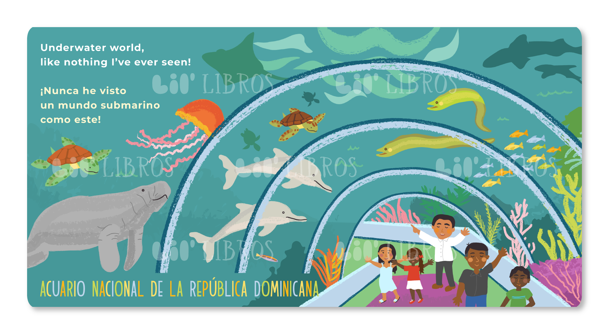 Image of VÁMONOS: Santo Domingo spread of Acuario nacional de la República Dominicana.